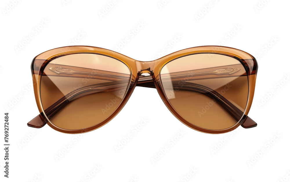 The Earthy Charm of Brown Sunglasses isolated on transparent Background The Earthy Charm of Brown Sunglasses isolated on transparent Background