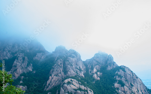 Landscape view of Mount Wolchulsan in South Korea.  photo