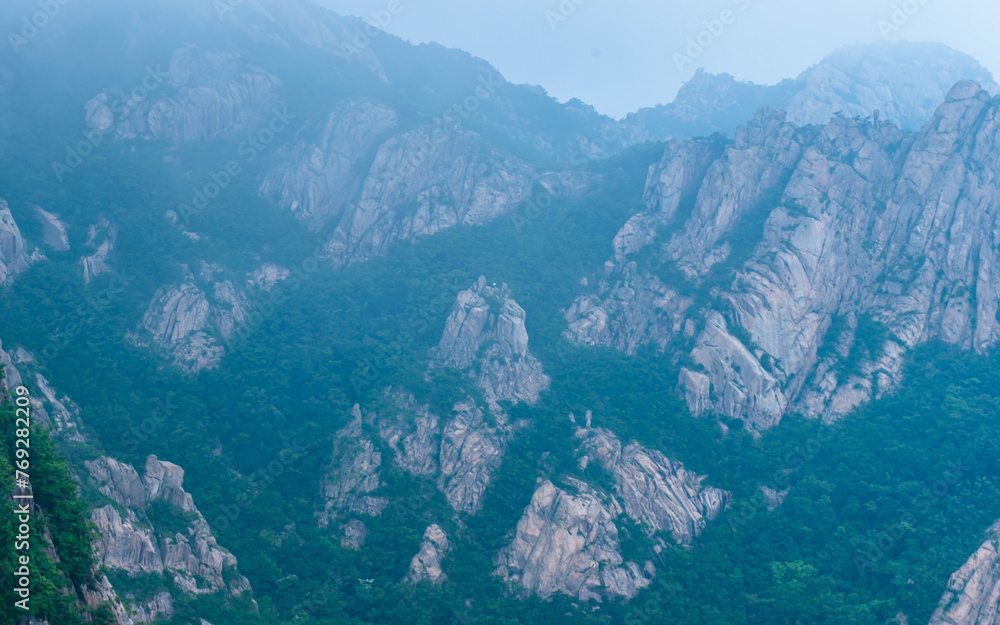 Landscape view of Mount Wolchulsan in South Korea. Landscape view of Mount Wolchulsan in South Korea.