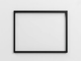 Sleek rectangle frame with a thin black border, epitome of minimalist elegance on white
