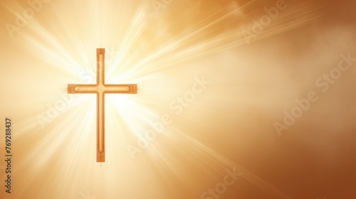 Corpus Christi religious cross, A glowing cross 