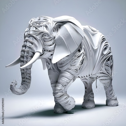 Paper Art Elephant © WANBASTEN