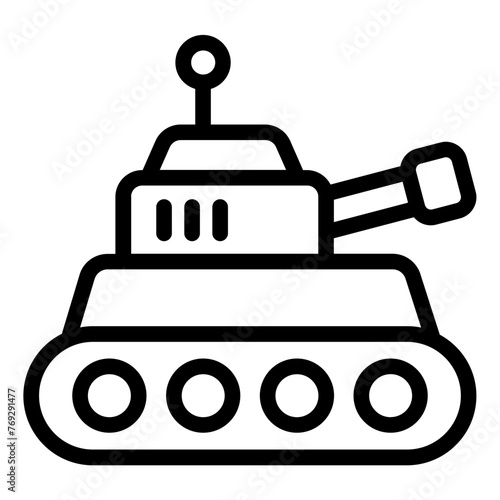 Tank military icon