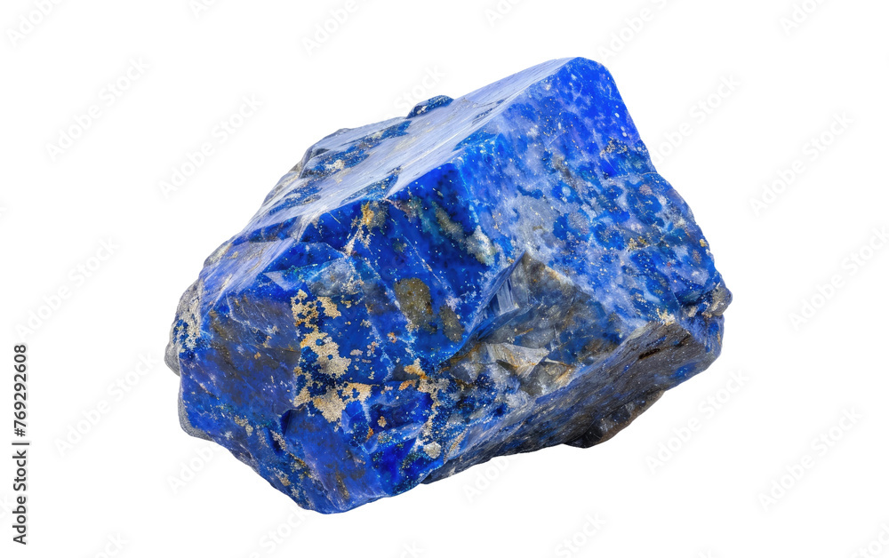 Capturing Lapis Lazuli in a Shot isolated on transparent Background