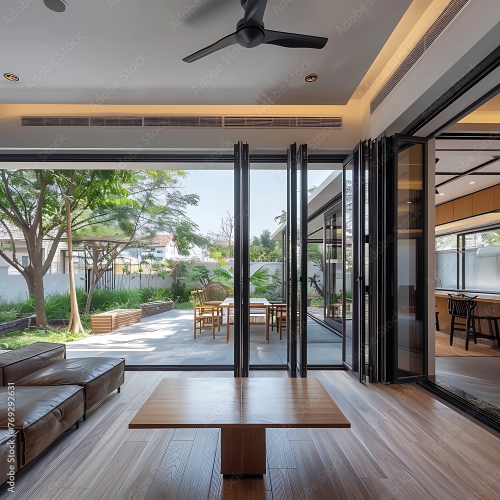 How can AI be utilized to intelligently regulate terrace ventilation through aluminum folding doors to achieve the best indoor comfort levels? - Image #4 @Sikandar Hayat