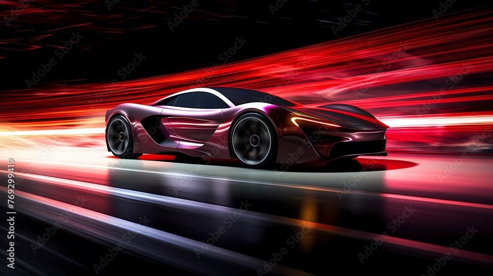 Digital speed car racing at night with light abstract graphic poster web page PPT background Digital speed car racing at night with light abstract graphic poster web page PPT background