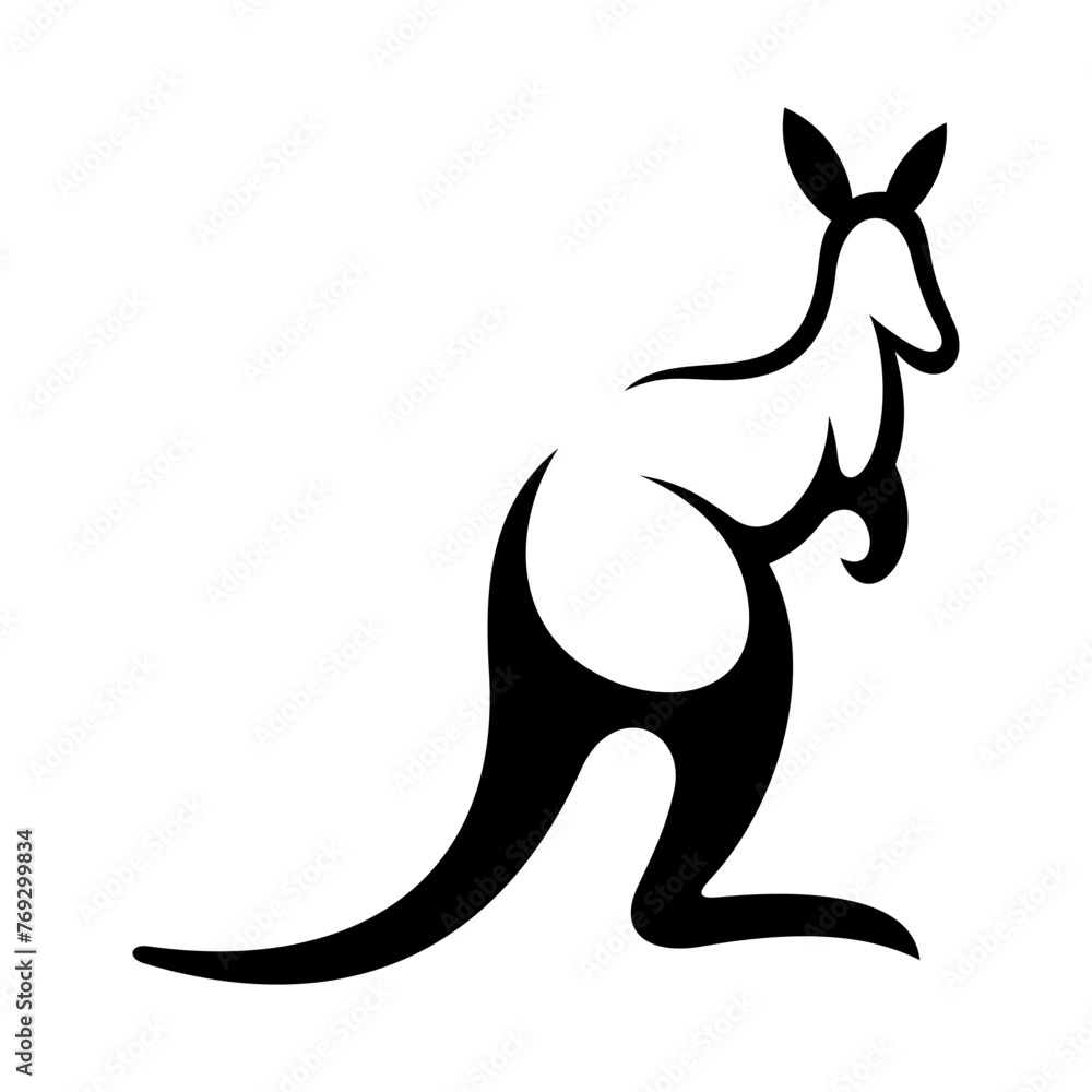 Kangaroo Vector Logo Design Template Kangaroo Vector Logo Design Template