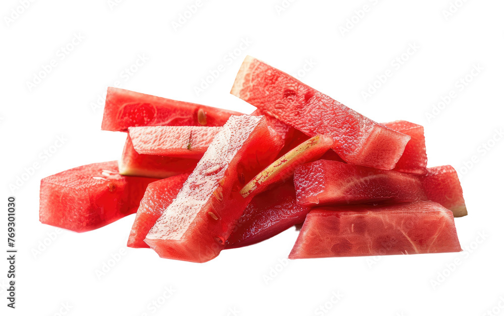 Segmented Watermelon Pieces isolated on transparent Background Segmented Watermelon Pieces isolated on transparent Background