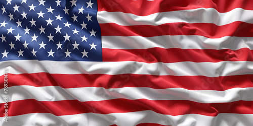 American flag background, generative ai