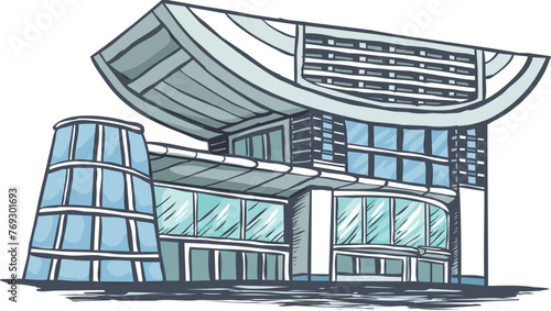 cartoon hong kong architecture