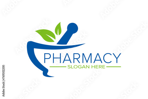 PHARMACY LOGO DESIGN FREE VECTOR