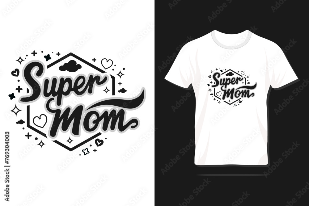 Super mom. Happy Mother's day typography design for print, t-shirt, lettering, poster, label, gift, greeting card and many more. Super mom. Happy Mother's day typography design for print, t-shirt, lettering, poster, label, gift, greeting card and many more.