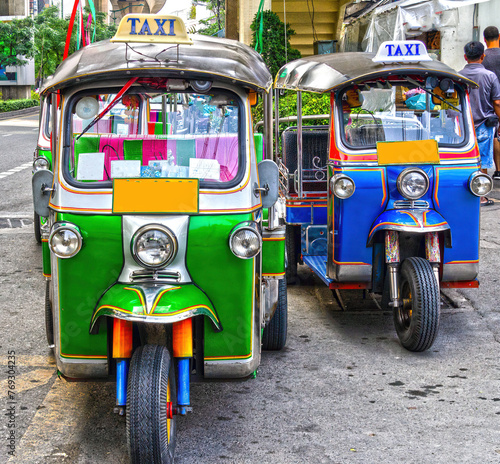Photography Bangkok Tuk-tuks, Thailand