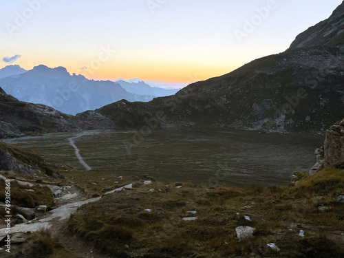 Dawn's Elevation: Peaks of Serenity in Vanoise National Park, Hautes Alps, France photo