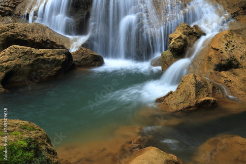Palatha Waterfall Forest Park Located in Mae Lamung Subdistrict, Umphang District, Tak Province. 