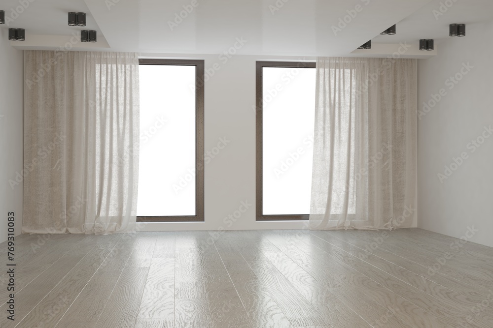 Obraz premium Modern interior design. 3D illustration