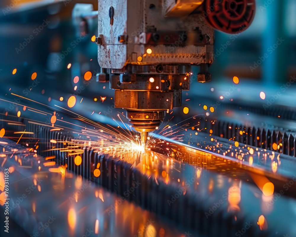 A skilled welding in Metal worker. A skilled welding in Metal worker.