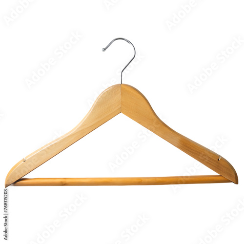 clothes hanger on white background