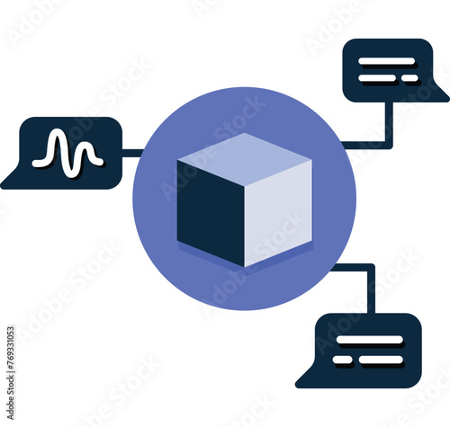 Large Language Model Icon. LLM Icon.