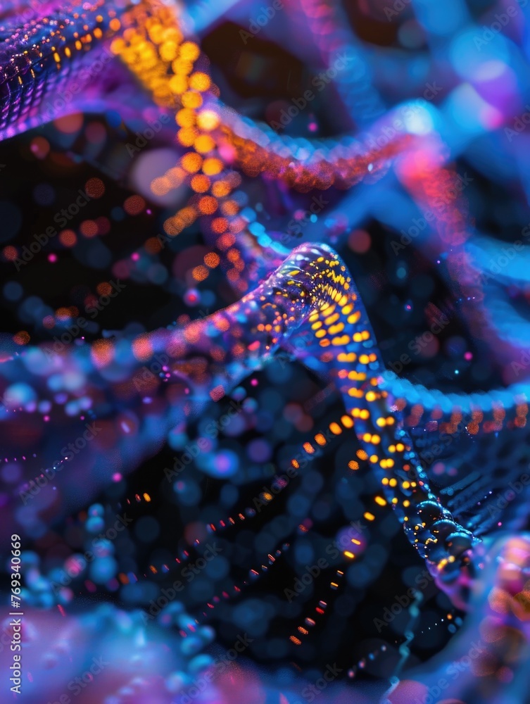A colorful, abstract image of a spiral with a blue background A colorful, abstract image of a spiral with a blue background