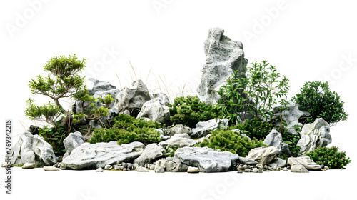 Rockery transparent picture