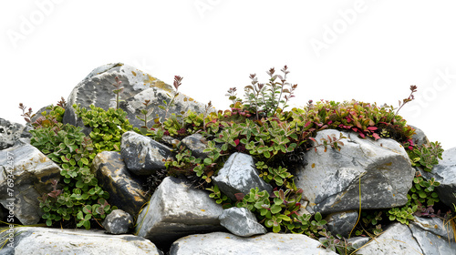 Rockery transparent picture