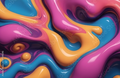 3D abstrack liquid background