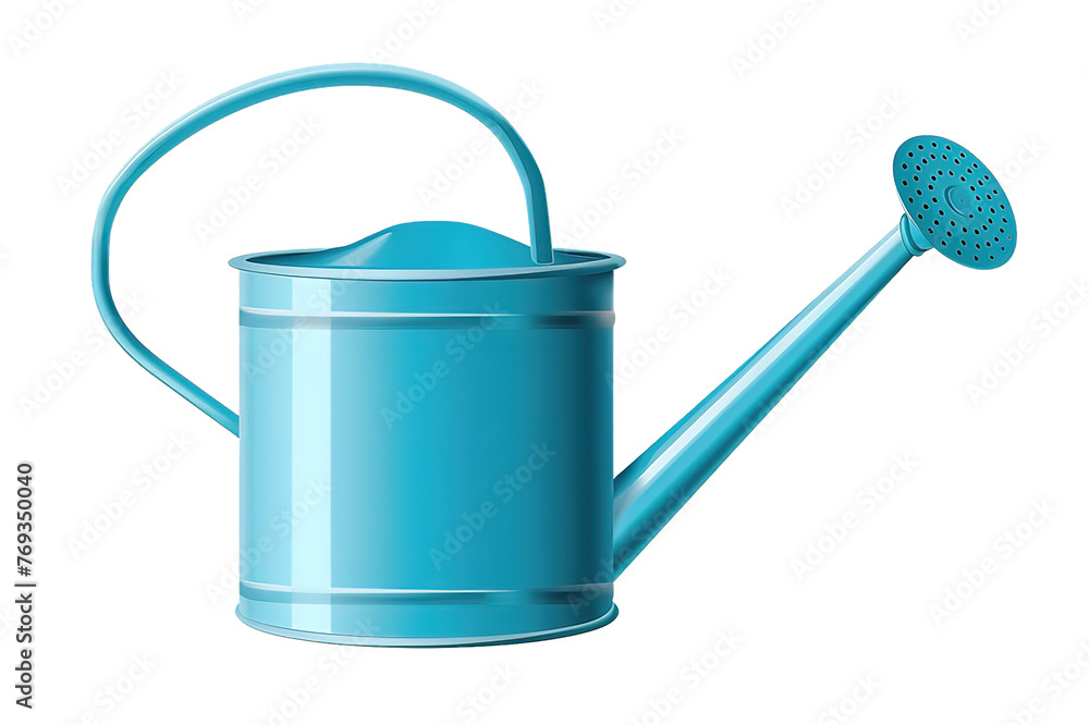 watering can, 3D rendering isolated on PNG Background. Generative Ai. watering can, 3D rendering isolated on PNG Background. Generative Ai.