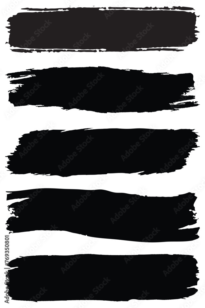 Brush strokes. Vector paintbrush set. Grunge design elements. Rectangle text boxes. Dirty distress texture banners. Dirty artistic design element, box, frame or background for text. Brush strokes. Vector paintbrush set. Grunge design elements. Rectangle text boxes. Dirty distress texture banners. Dirty artistic design element, box, frame or background for text.