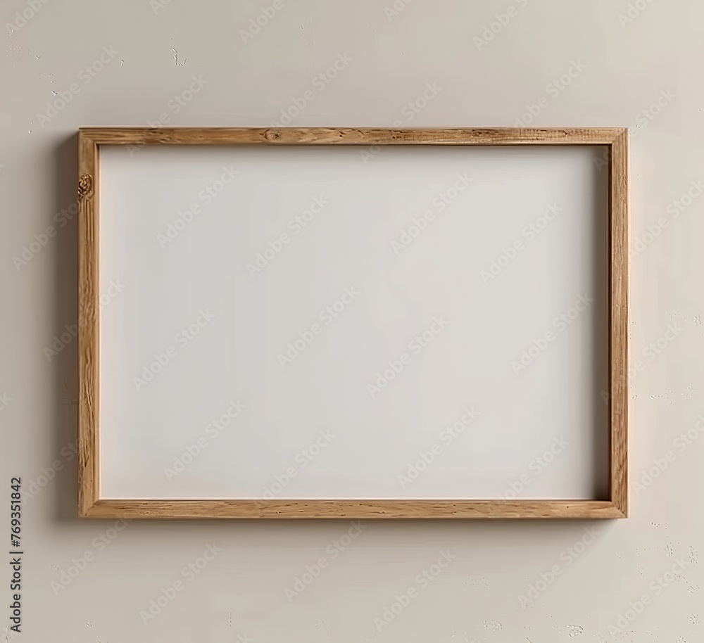 Mockup Poster Frame Close-up. Presented in 3D Render. Made with Generative AI Technology