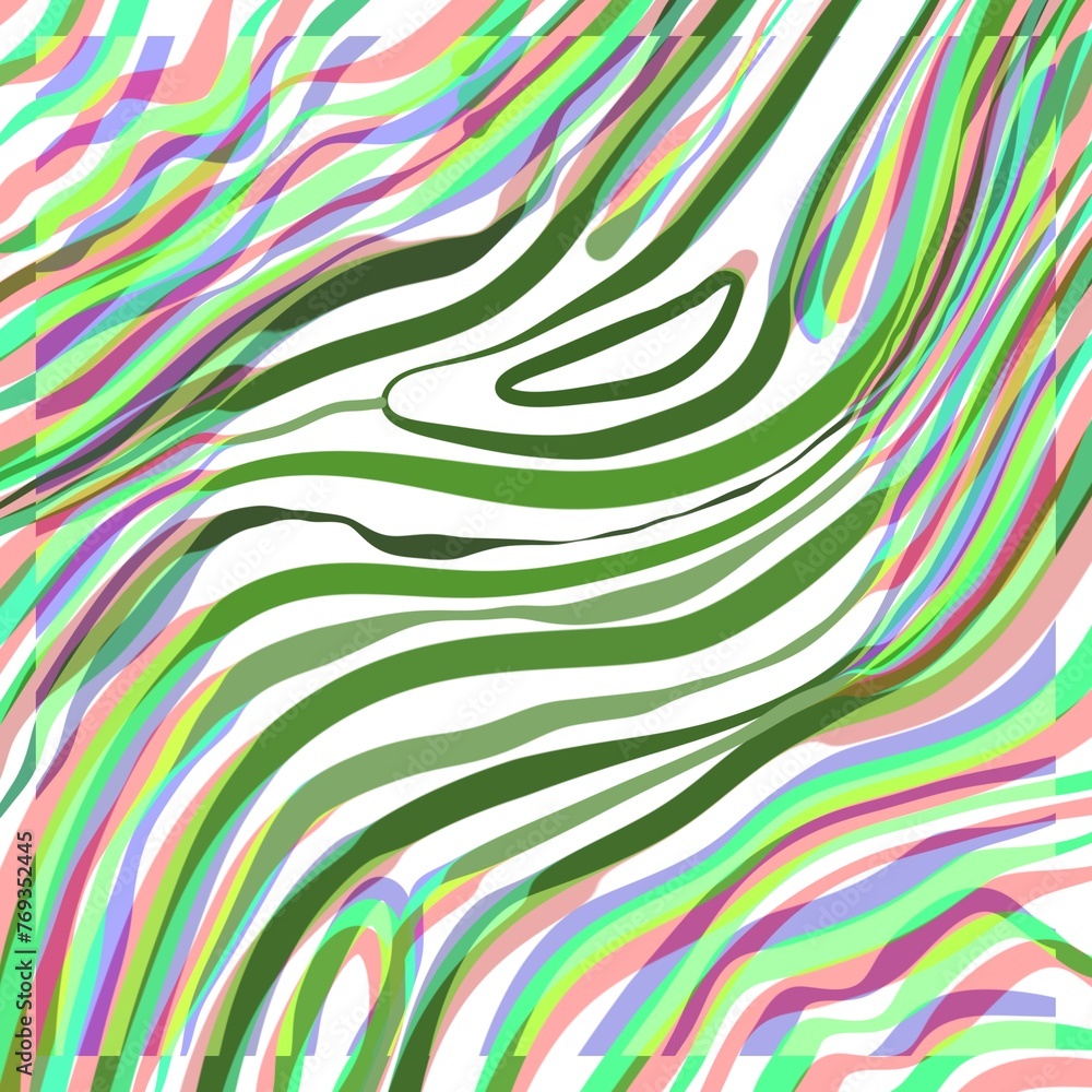multi color contour lines