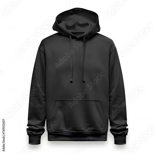hoody for design mockup for print, isolated on white background
