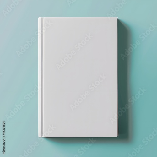 Blank book cover mockup layout design with shadows for branding. vector ,