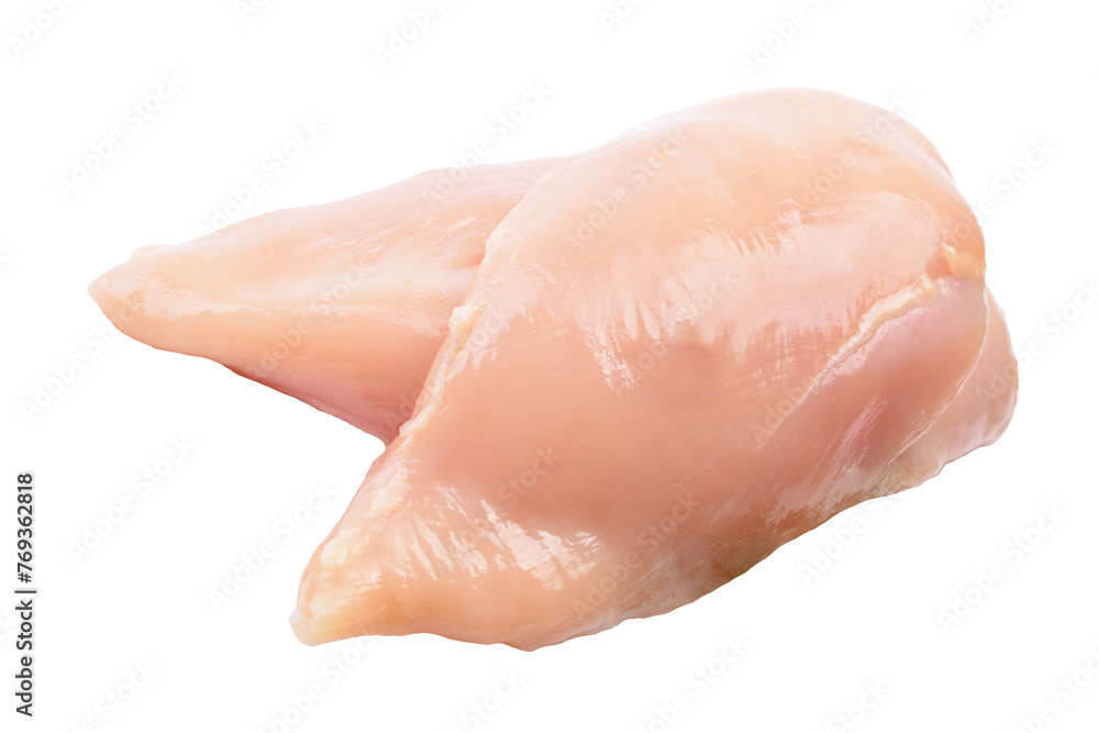 Meat chicken isolated on white background Meat chicken isolated on white background