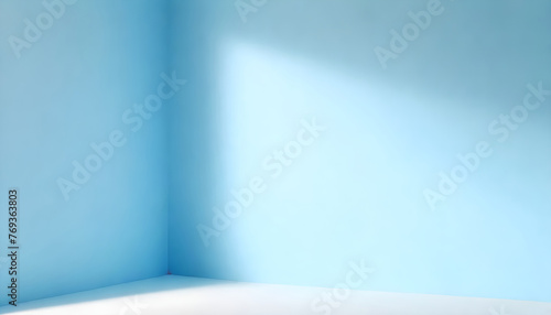 minimalist chic soft blue tones define a lightdrenched corner room mockup 