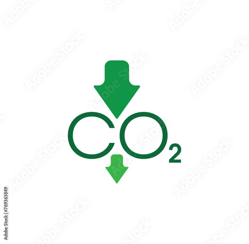 reducing CO2 emissions to stop climate change. green energy background	