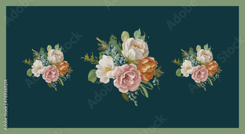 floral and botanicals vector background design.
