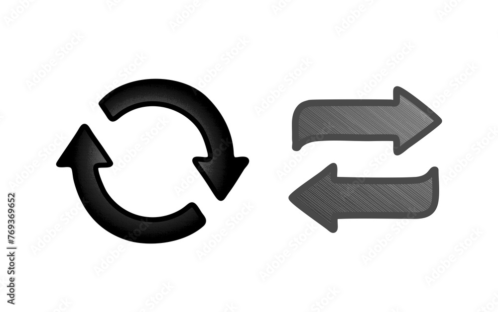 reverse icon symbol black and gray with texture reverse icon symbol black and gray with texture