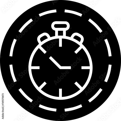 Neon Clock Icon