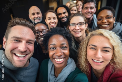 Colleagues of various racia...