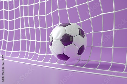 soccer ball in goal net © Ahmad
