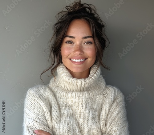 Attractive young woman with...