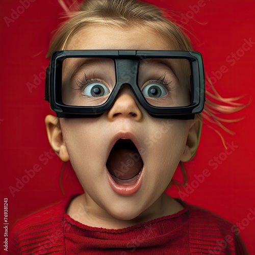 Young child with a VR heads...