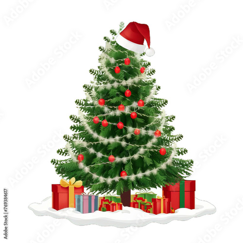 christmas tree with gift boxes © mdmubarak
