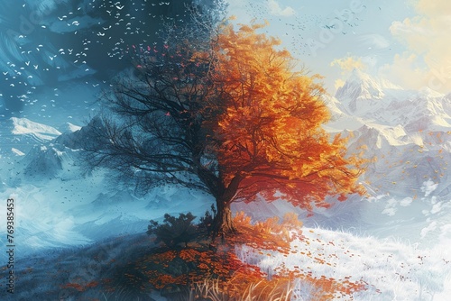 Heroic journeys through landscapes that shift with the seasons in a single day
