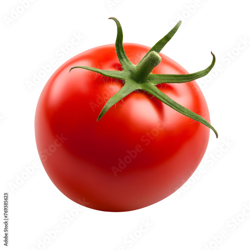 Tomato isolated on transparent background Generative Ai