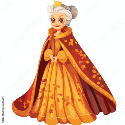 Princess with Crone Clipart