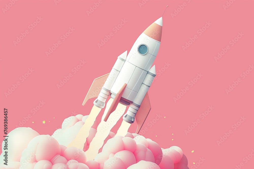 space rocket in space space rocket in space