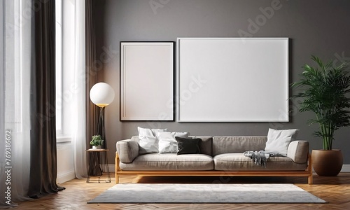 A home mock up frame for art or poster