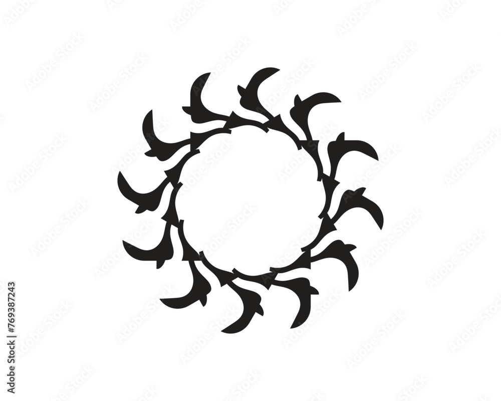 abstract flower logo vector design template abstract flower logo vector design template
